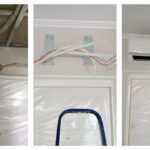 Montare traseu pentru conditionere in timpul reparatiei