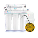 SISTEM CU OSMOZA INVERSA ECOSOFT 6-50MP CU MINERALIZATOR SI POMPA, CU SUPORT METALIC