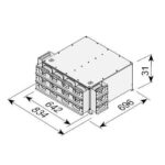 DISTRIBUITOR TUBULATURA OVALA 18X50-100 (SKY300), 18 CAI CU AMORTIZOR DE ZGOMOT