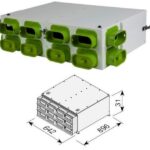 DISTRIBUITOR TUBULATURA OVALA 12X60-130 (SKY300), 12 CAI CU AMORTIZOR DE ZGOMOT