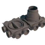 DISTRIBUITOR TUBULATURA ROTUNDA DBOX 212H 12x75, 125-180, CU 6 DOPURI SI 12 REGULATOARE (OBTURATOR)