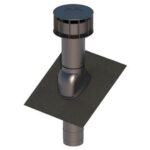 ELEMENT DE ACOPERIS INCLINAT UNIVERSAL PENTRU EXHAUSTARE 150MM/160MM, L=1325MM, INCLINARE 15-55°