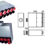 DISTRIBUITOR TUBULATURA ROTUNDA, DN125 5x DN75/63, 5 CAI