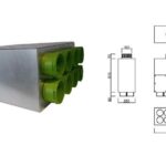 DISTRIBUITOR TUBULATURA ROTUNDA, DN160 8x DN90/75, 8 CAI