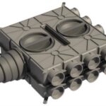 DISTRIBUITOR TUBULATURA ROTUNDA DBOX 816 16x75, 125-180, CU 8 DOPURI SI 16 REGULATOARE (OBTURATOR)