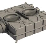 DISTRIBUITOR TUBULATURA ROTUNDA DBOX 808 8x75, 125-180, CU 4 DOPURI SI 8 REGULATOARE (OBTURATOR)
