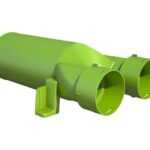 COT ANEMOSTAT TUBULATURA ROTUNDA 180° 2X75/63MM ;1 BUCATA/ BAX, 72 BUCATI/PALET