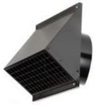 PRIZA AER PROASPAT SCURT CU IESIRE PRIN PERETE NEGRU, 180MM EXCELLENT 400