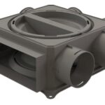 DISTRIBUITOR TUBULATURA ROTUNDA DBOX 206 6x75, 100 INLINE, CU 3 DOPURI SI 6 REGULATOARE (OBTURATOR)
