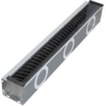 PLENUM/ CUTIE CONEXIUNE 1 - 2 SLOT, TUBULATURA 75MM, LUNGIME = 1.25M, INALTIME PLENUM = 103MM, LATIME GRILA = 99MM