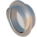 PRIZA AER PROASPAT CU IESIRE PRIN PERETE ROTUND 180MM, INOX