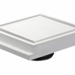 VENTIL ANEMOSTAT PATRAT DE EXTRACTIE SI REFULARE SQUARE 125MM SYSTEM CLICK