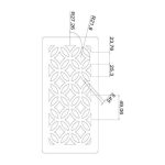 GRILA "ART" PATRAT DE EXTRACTIE SI REFULARE, METAL, MODEL:6, DIM.300X200MM, CULOARE ALB