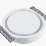 VENTIL ANEMOSTAT ROTUND DE EXTRACTIE SI REFULARE CIRCLE 125MM SYSTEM CLICK, EFECT COANDA, CU URECHI DE MONTAJ METALICE