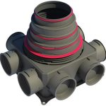 DISTRIBUITOR TUBULATURA ROTUNDA DBOX 208 8x75, 125-200, CU 4 DOPURI SI 8 REGULATOARE (OBTURATOR)